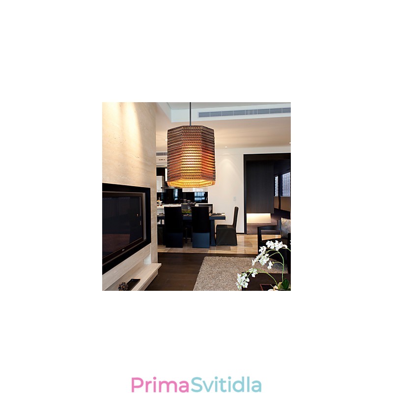 Závěsná lampa 1 Lehký moderní látkový materiál