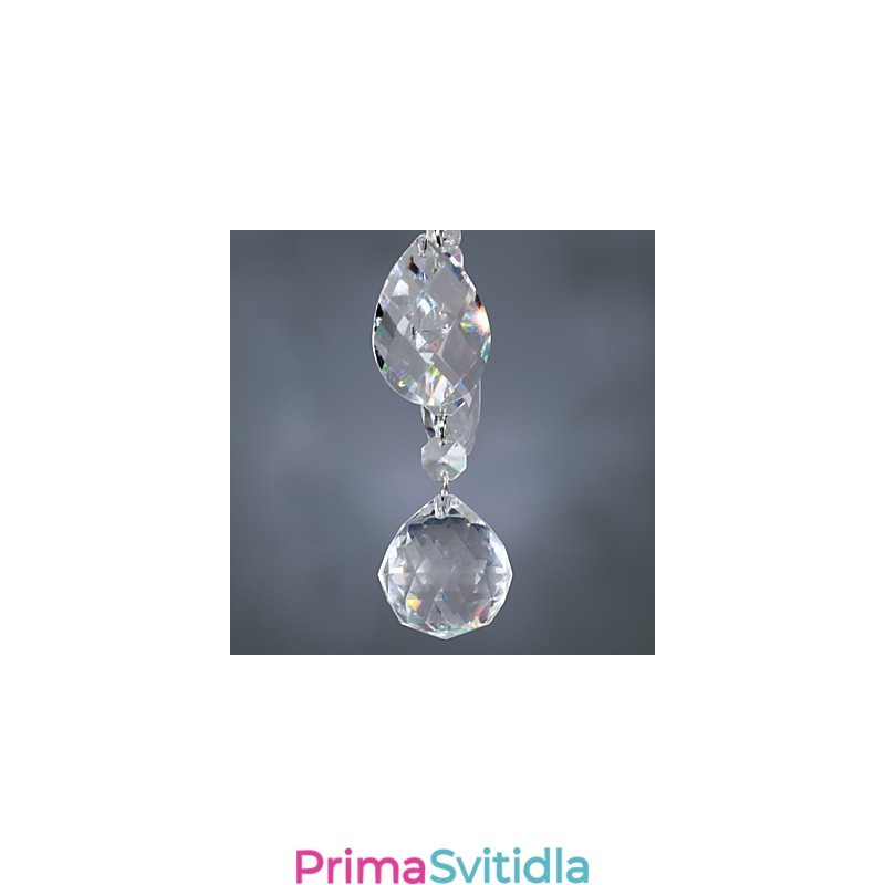 Elegantní krystalový lustr se 6 světly