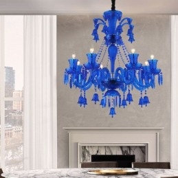 Křišťálové stropní svítidlo European Lustr Ring Bells Pendant Light