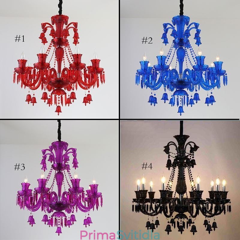 Křišťálové stropní svítidlo European Lustr Ring Bells Pendant Light