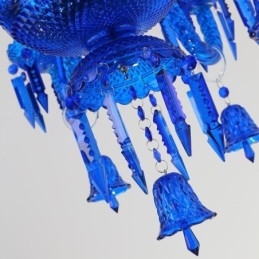 Křišťálové stropní svítidlo European Lustr Ring Bells Pendant Light
