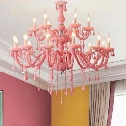 Elegantní křišťálový lustr Evropské velké závěsné svítidlo