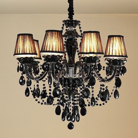 Luxusní křišťálový lustr European Black 10 Lights Luxusní křišťálový lustr European Black 10 Lights