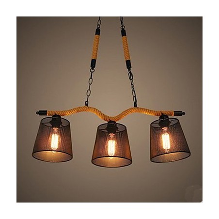 Retro Creative Three Pastoral Head Lanový lustr Retro Creative Three Pastoral Head Lanový lustr