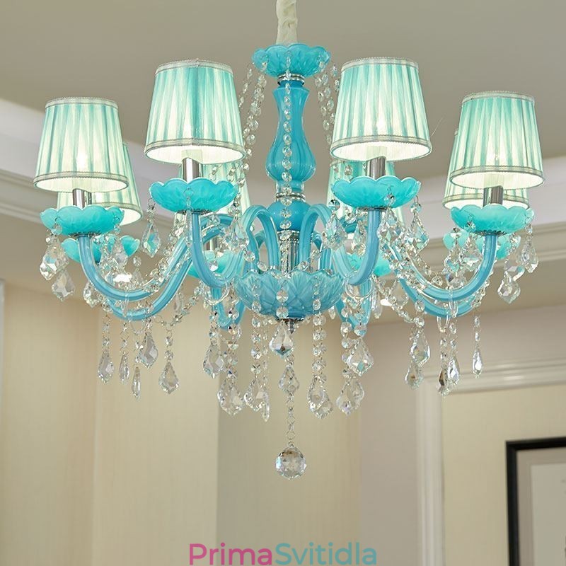 Kreativní křišťálový lustr Evropské elegantní závěsné svítidlo