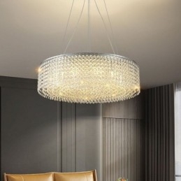 Moderní křišťálový lustr evropské luxusní dekorativní stropní svítidlo s 12 světly