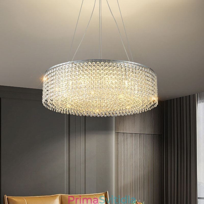 Moderní křišťálový lustr evropské luxusní dekorativní stropní svítidlo s 12 světly