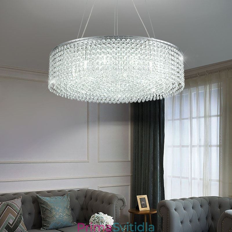 Moderní křišťálový lustr evropské luxusní dekorativní stropní svítidlo s 12 světly