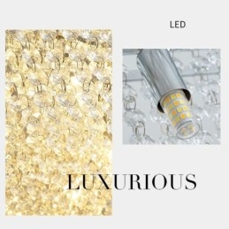 Moderní křišťálový lustr evropské luxusní dekorativní stropní svítidlo s 12 světly