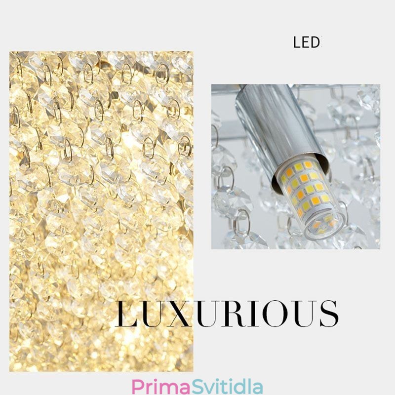 Moderní křišťálový lustr evropské luxusní dekorativní stropní svítidlo s 12 světly