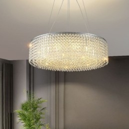 Moderní křišťálový lustr evropské luxusní dekorativní stropní svítidlo s 12 světly
