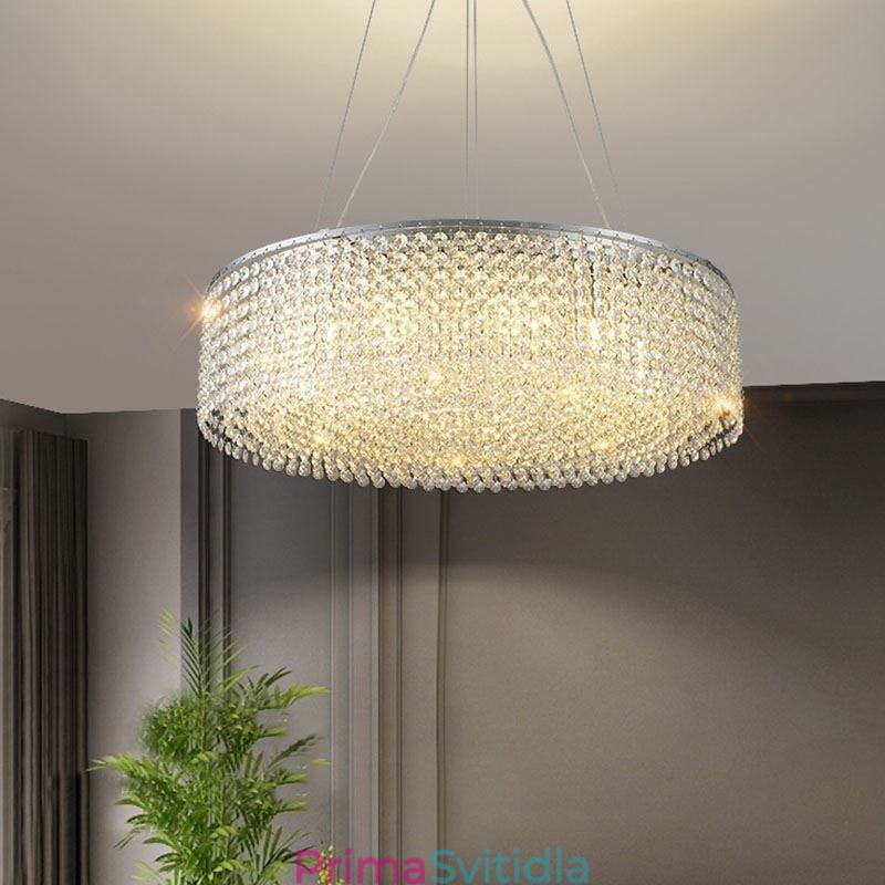 Moderní křišťálový lustr evropské luxusní dekorativní stropní svítidlo s 12 světly