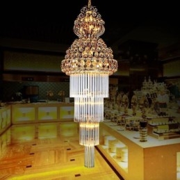 Luxusní dlouhý přívěsek Retro Crystal Empire Lustr
