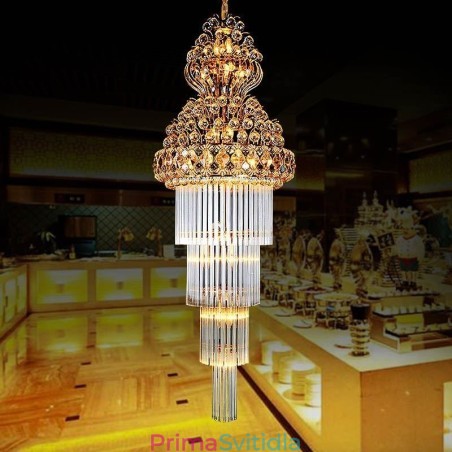 Luxusní dlouhý přívěsek Retro Crystal Empire Lustr Luxusní dlouhý přívěsek Retro Crystal Empire Lustr