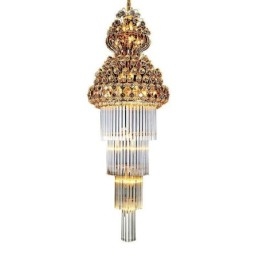 Luxusní dlouhý přívěsek Retro Crystal Empire Lustr