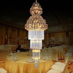 Luxusní dlouhý přívěsek Retro Crystal Empire Lustr