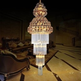 Luxusní dlouhý přívěsek Retro Crystal Empire Lustr