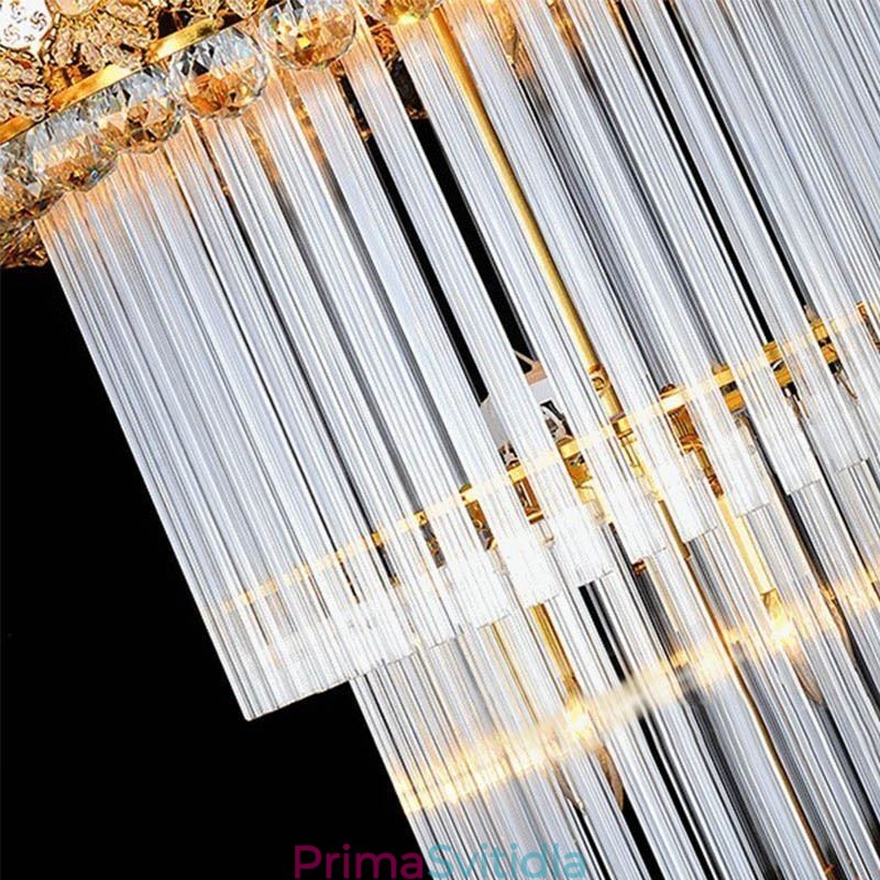 Luxusní dlouhý přívěsek Retro Crystal Empire Lustr