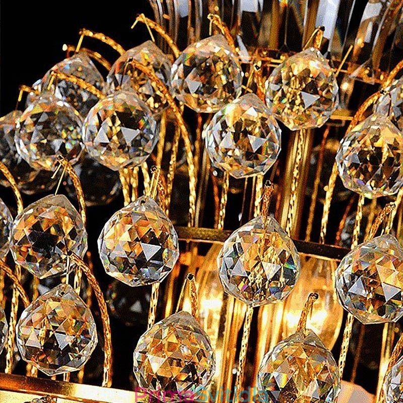 Luxusní dlouhý přívěsek Retro Crystal Empire Lustr
