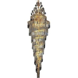 Elegantní křišťálový empírový lustr Evropský luxusní dlouhý přívěsek