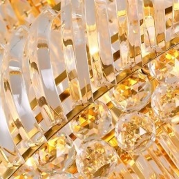 Luxusní křišťálový lustr Moderní evropské elegantní dlouhé závěsné duplexní schodiště