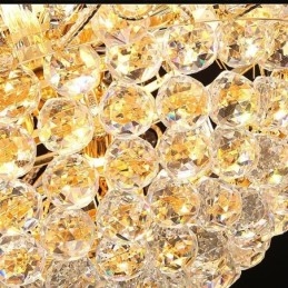 Elegantní křišťálový lustr klasické zlaté závěsné světlo