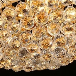 Současný křišťálový empírový lustr Zlatý přívěsek Light Lotus