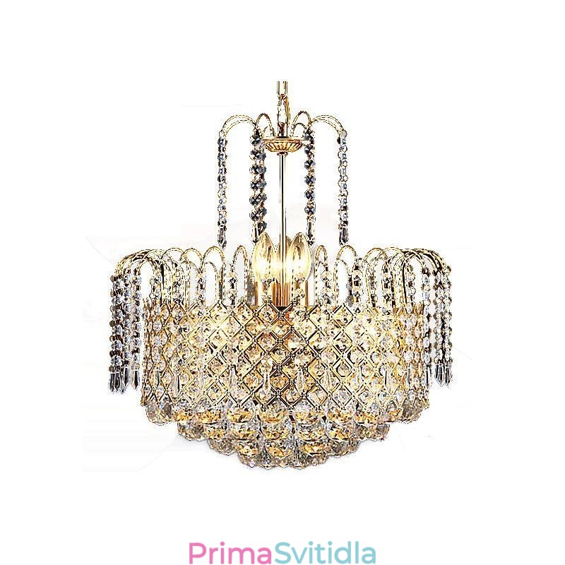 Luxusní křišťálový lustr Moderní elegantní závěsné svítidlo