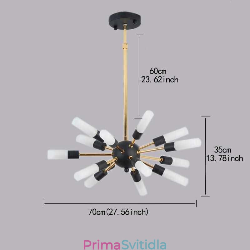 Severské závěsné svítidlo kreativní kulatá lustrová lampa