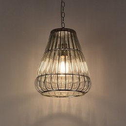 Moderní současný chromový skleněný lustr