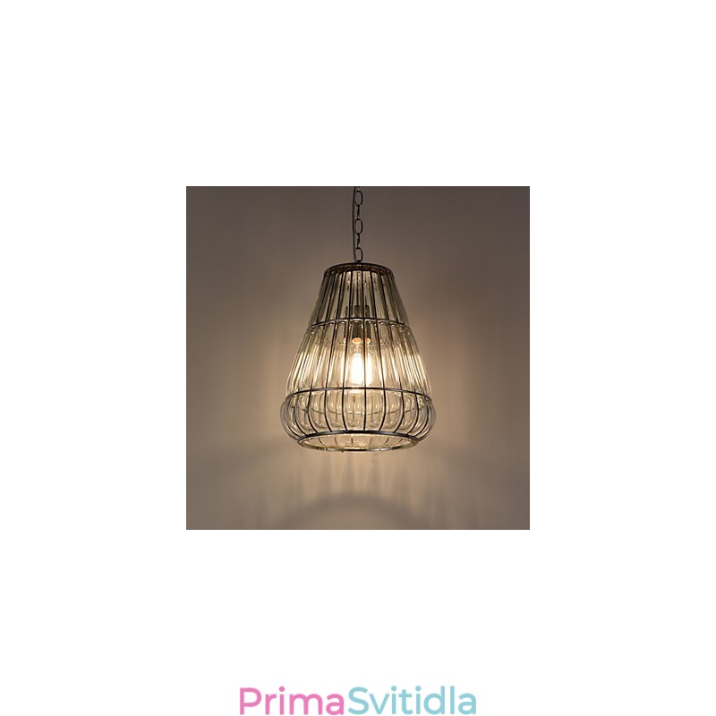 Moderní současný chromový skleněný lustr