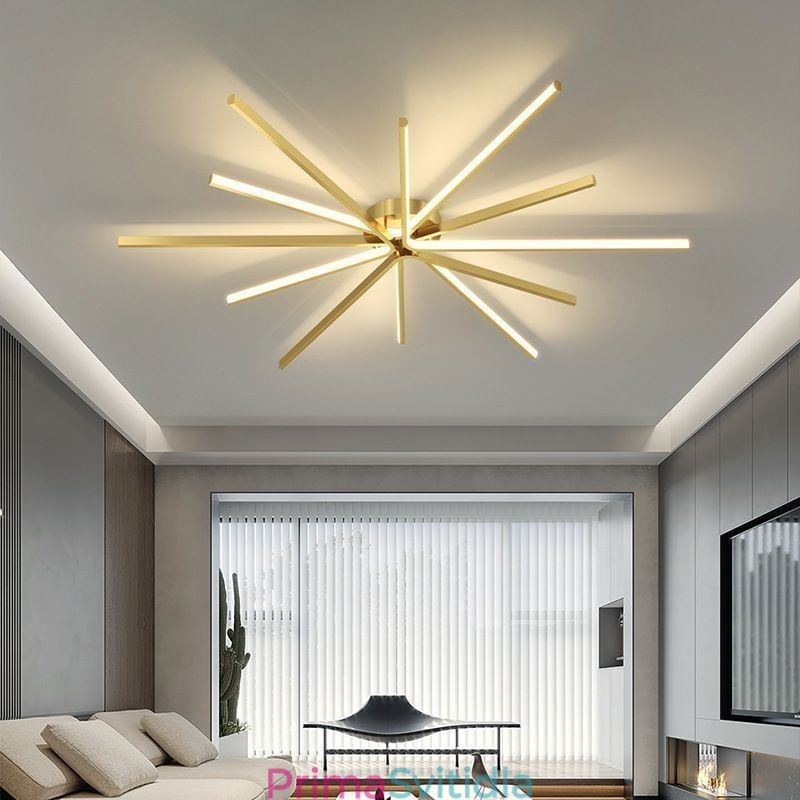 Zapuštěné moderní minimalistické stropní svítidlo pro ohňostroje