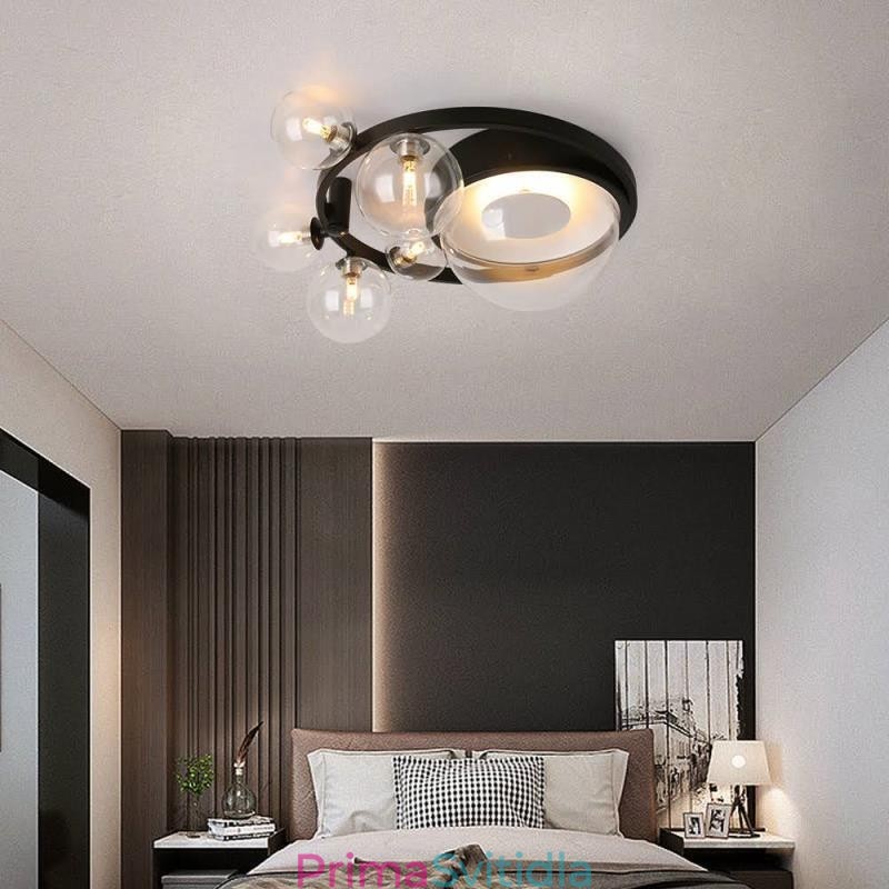 Zapuštěné moderní minimalistické dekorativní skleněné stropní svítidlo