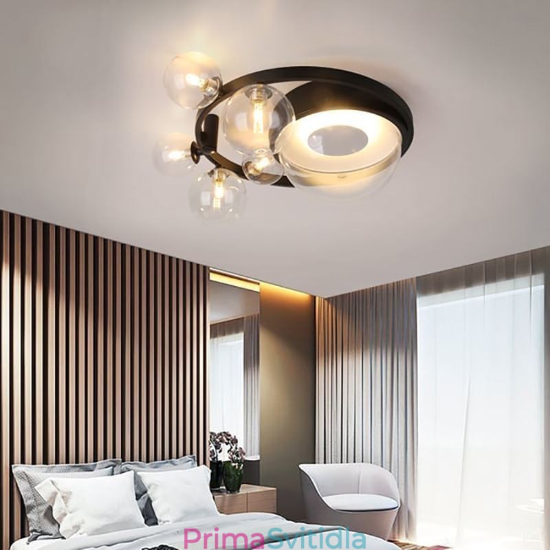 Zapuštěné moderní minimalistické dekorativní skleněné stropní svítidlo