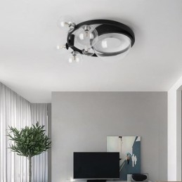 Zapuštěné moderní minimalistické dekorativní skleněné stropní svítidlo