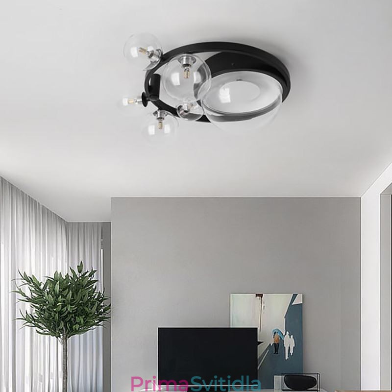 Zapuštěné moderní minimalistické dekorativní skleněné stropní svítidlo