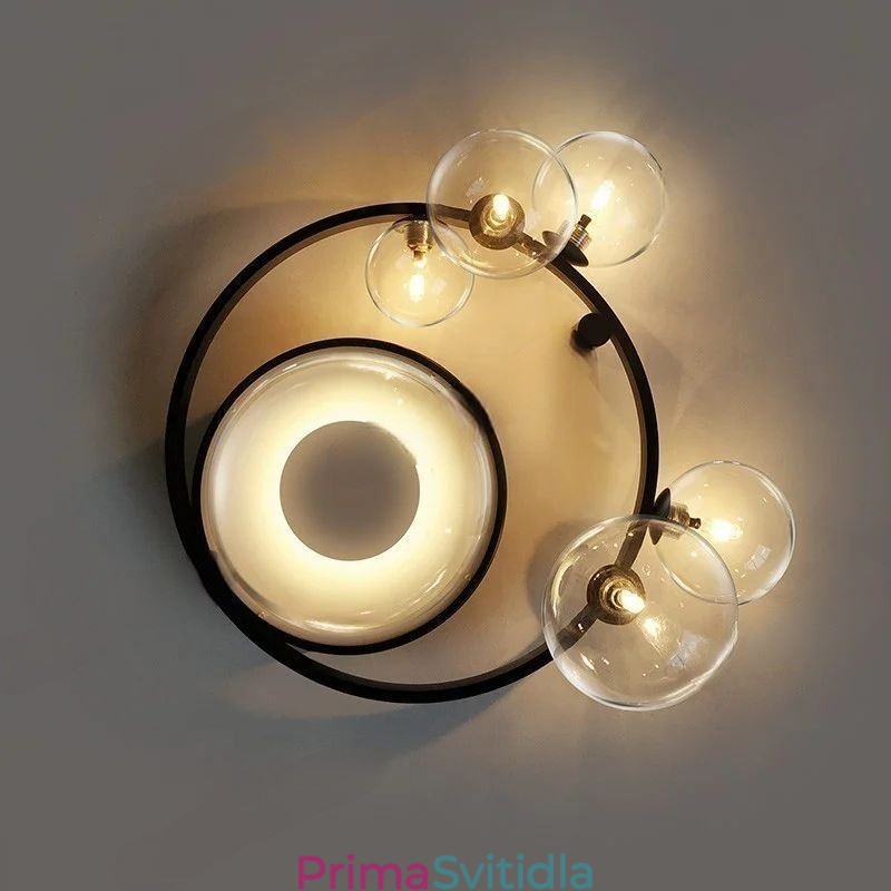 Zapuštěné moderní minimalistické dekorativní skleněné stropní svítidlo