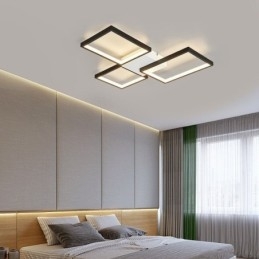 Vestavné stropní svítidlo Minimalist 3 čtvercové plynule stmívatelné s dálkovým ovládáním 60W