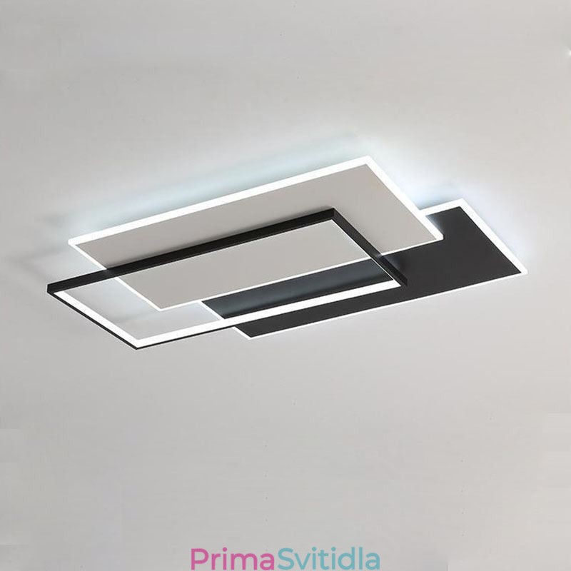 Minimalistické čtvercové akrylové stropní svítidlo pro zapuštěnou montáž