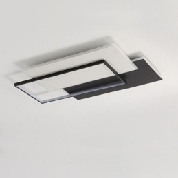 Minimalistické čtvercové akrylové stropní svítidlo pro zapuštěnou montáž