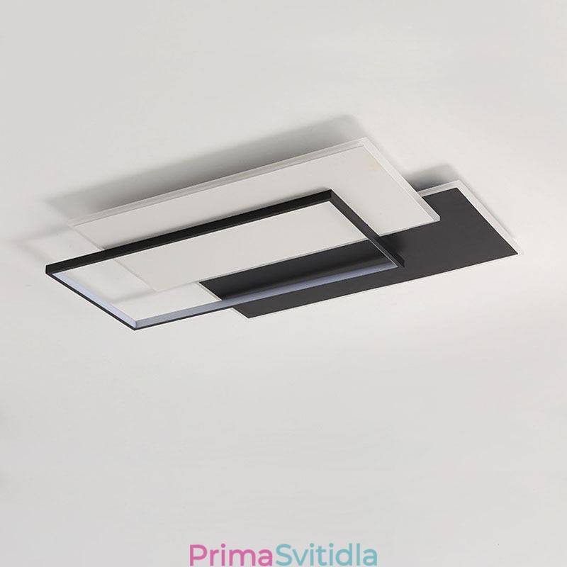 Minimalistické čtvercové akrylové stropní svítidlo pro zapuštěnou montáž