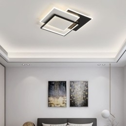 Minimalistické čtvercové stropní svítidlo pro zapuštěnou montáž 40 50 cm