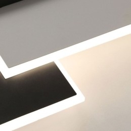 Minimalistické čtvercové stropní svítidlo pro zapuštěnou montáž 40 50 cm