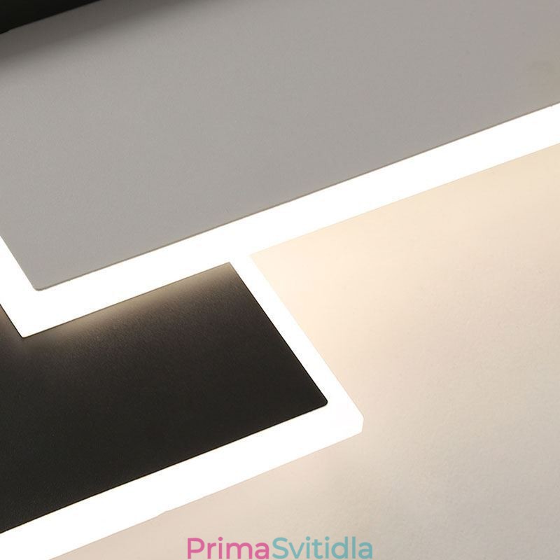 Minimalistické čtvercové stropní svítidlo pro zapuštěnou montáž 40 50 cm