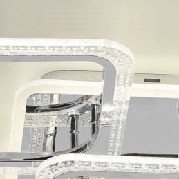 Zapuštěné akrylové čtvercové stropní svítidlo Chrome 8 světel