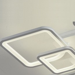 Bílé akrylové čtvercové stropní svítidlo pro zapuštěnou montáž 5 světel 8 světel