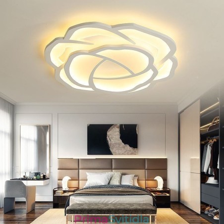 Moderní jednoduché růžové akrylové stropní svítidlo pod omítku 52 cm Moderní jednoduché růžové akrylové stropní svítidlo pod omítku 52 cm
