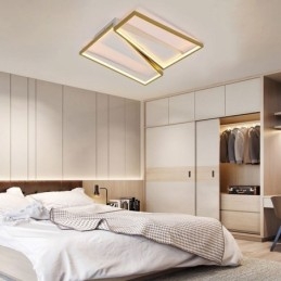 Minimalistické mozaikové lichoběžníkové stropní svítidlo pro zapuštěnou montáž