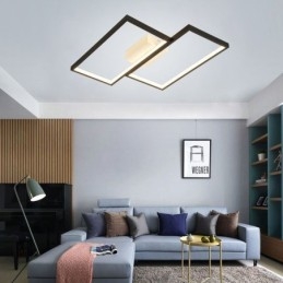Zapuštěná mozaiková geometrická čtvercová stropní lampa
