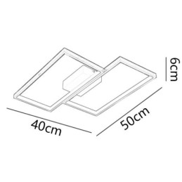 Zapuštěná mozaiková geometrická čtvercová stropní lampa